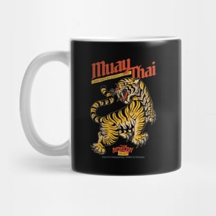 Vintage Tiger Muay Thai Tattoo Mug